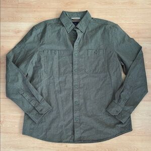 Denver Hayes Olive Casual Button-Down Shirt